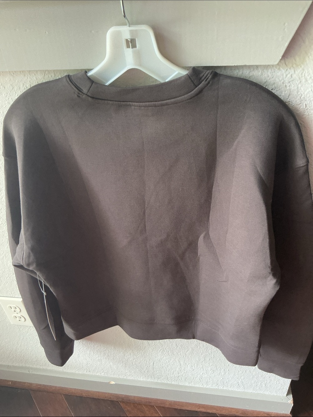 Athleta Form Knit Crew Sweatshirt-Truffle - Picture 5 of 6